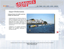Tablet Screenshot of cadaquesboats.com